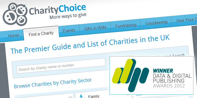 Charity Choice Website wins DDP Award