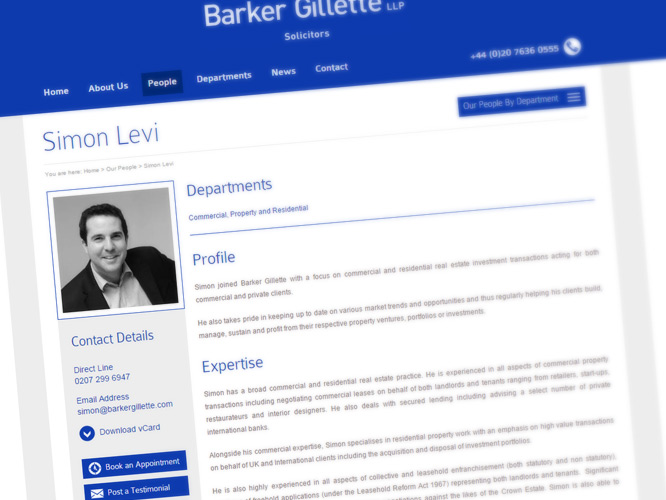 Barker Gillette Website